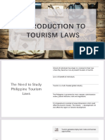 Lesson 1 - Introduction To Tourism Laws