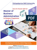 Master of Business Administration: Shri Vishwakarma Skill University