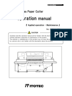 ITOTEC - 115Z - Operation Manual (Applied)