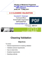 2 3 Cleaning Validation Nairobi May 2011