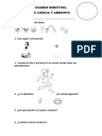 EXAMEN Final Inicial Ciencia y Ambiente