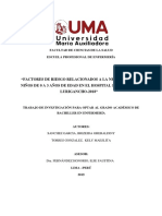 Factores de Riesgo Relacionados A La Neumonía en Niños de 0 A 3 Años de Edad en El Hospital San Juan de LURIGANCHO-2018