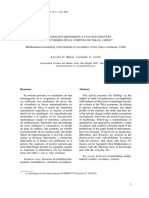 Modelización Matemática Con Estudiantes de Secundaria de La Comuna de Talca, Chile