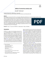 Turkish Validity and Reliability of Coronavirus Anxiety Scale