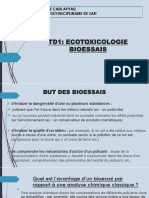 Td1 Ecotoxicologie Bioessais - Copie