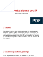 2-How To Write A Formal Email