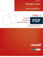 Tema 2F. Teorías Explicativas. Modelos Individuales, Psicosociales, Integradores