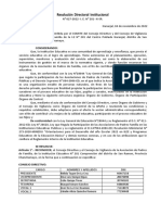 Resolución Directoral Institucional: Considerando