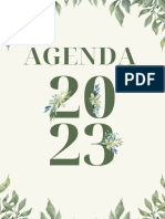 Agenda 2023 Delicada Floral Verde