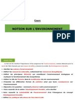 Cours Notions D'environnement