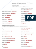 Classification of Matter ANSWER KEY