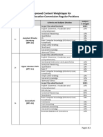 Content Weightages HEC RegularPosition