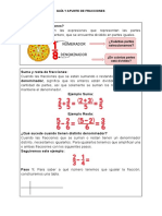 Guía Operación de Fracciones