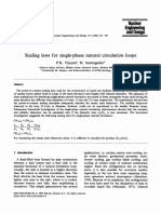 Scaling Laws For Single-Phase Natural Circulation Loops