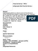 Configuração Nota Fiscal de Serviço - NFS-e