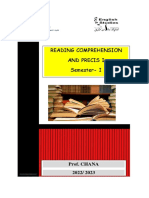 NEW - Version - of - READING COMPREHENSION AND PRECIS I - BOOKLET