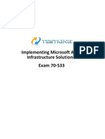 Implementing Microsoft Azure Infrastructure Solutions: Exam 70-533