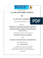 Glass Ionomer Cement By: DR - Aiswarya Lekshmi .R