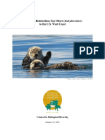 2023-01-19 Center For Biological Diversity Sea Otter Reintroduction Petition