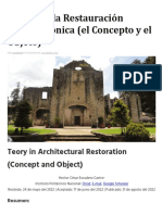 Teoría en La Restauración Arquitectónica