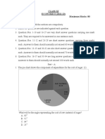 Economics SamplePaper XI