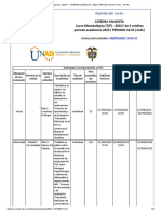 Agenda - 80017 - CATEDRA UNADISTA - 2022 I PERIODO 16-01 (1141) - SII 4.0