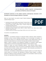 Tendencias Mundiales en La Educación Médica Superior Contemporánea en La Formación Del Especialista de Medicina General Integral