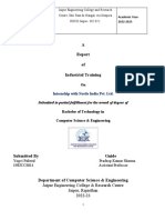 Industrial Training Report Format