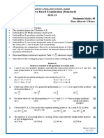 CB G10 Math PreBoard Standard PP QP