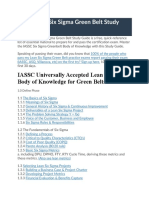 IASSC Lean Six Sigma Green Belt Study Guide