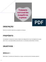 Tratamento Nutricional Dos Desequilíbrios Orgânicos