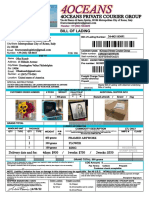 Bill of Lading Italy