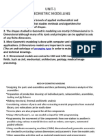 Gemetric Modelling 1