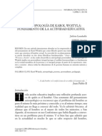 Antropología de JP II Su Vision Acerca de La Educación