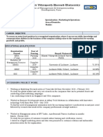 IMED CV Format