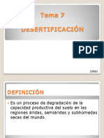 Tema 7 Desertificación