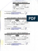 Donation Slip-Dar Us Shifa Trust Hospital Sadiqabad (Rs 950,000)