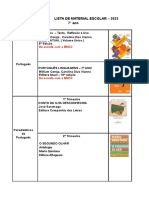 FII 7 Ano Lista de Material 2023