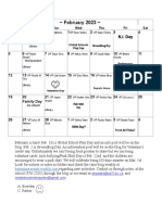 February Calendar