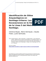 Veronica Reyes., Mario Henriquez., CL (..) (1998) - Identificacion de Sitios Arqueologicos en Santiago-Urbano Las Excavaciones en La Exten (..)