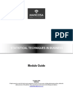 Statistical Techniques in Business