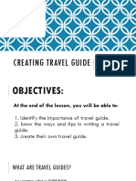 Lesson 5 - Creating A Travel Guide