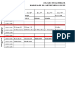 Horario de Examen Remediales 2022