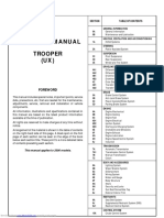 Isuzu Trooper 2000 Workshop Manual