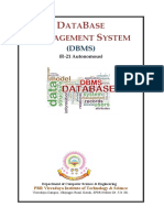 First Page & Syll Dbms r21