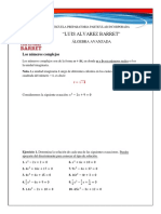 Números Complejos (Teoría y Operaciones) 2022