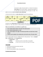 Rounding Decimals Notes