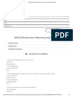 (MCQ'S) Production Planning and Control3 - Last Moment Tuitions