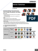 A240 A22ns-W Knob-Type Selector Switch Datasheet en