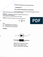 Exp. No. 6 Zener Diode V - I Characteristics